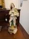 Statuette Ancienne En Porcelaine Xixe Joueur De Musette / Porte-plume Vieux