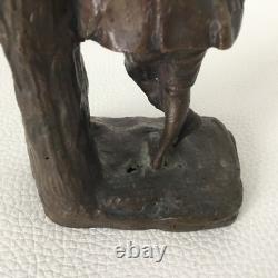 Statuette en Bronze XIXè Napoléon III Jeune Garçon Style XVIIIè Victorian 19th C