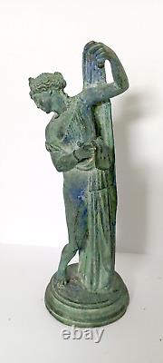 Statuettes En Bronze XIXe Antique Grand Tour Narcisse Et Sa Muse