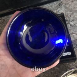 Sucrière Jardinière En Argent Massif Et Cristal Bleu Napoléon III Époque XIX e