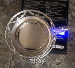 Sucrière Jardinière En Argent Massif Et Cristal Bleu Napoléon III Époque XIX e