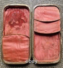 Superbe Étui A Cigare Cigarette XIX EME Npoleon III Argent Massif Incrusté