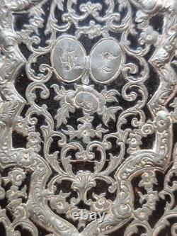 Superbe Étui A Cigare Cigarette XIX EME Npoleon III Argent Massif Incrusté