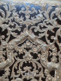 Superbe Étui A Cigare Cigarette XIX EME Npoleon III Argent Massif Incrusté