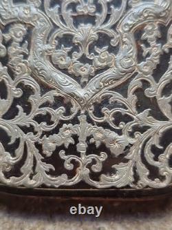 Superbe Étui A Cigare Cigarette XIX EME Npoleon III Argent Massif Incrusté