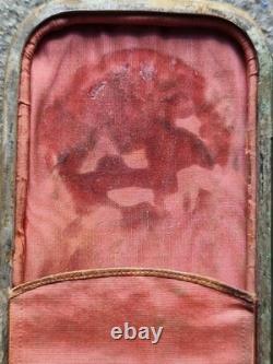 Superbe Étui A Cigare Cigarette XIX EME Npoleon III Argent Massif Incrusté