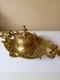 Superbe Encrier En Bronze Xix Avec Sa Verrine, T. B. E