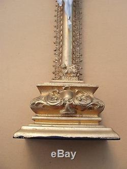 Superbe et rare grand crucifix doré XIXe siècle janséniste
