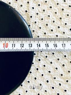 Superbe miroir ancien à main Ébène & argent Napoléon III XIXe siècle