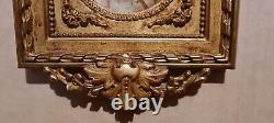 Superbe paire de cadres en bois doré d'époque Napoléon III, fin XIX ème s