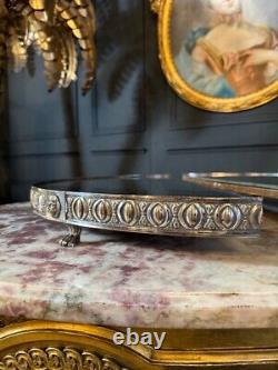 Surtout De Table D'époque Napoléon III En Bronze Argenté De Style Empire XIXe