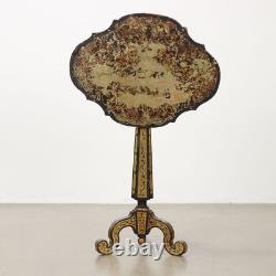 Table Basse Napoléon III Ancienne Chêne France XIXe Siècle Originale