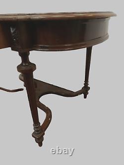 Table bureau époque Napoléon III en palissandre et placage. XIX siècle