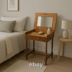 Table coiffeuse ancienne à miroir Style Louis-Philippe / Napoléon III XIXe s