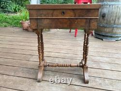 Table coiffeuse ancienne à miroir Style Louis-Philippe / Napoléon III XIXe s