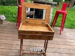 Table coiffeuse ancienne à miroir Style Louis-Philippe / Napoléon III XIXe s