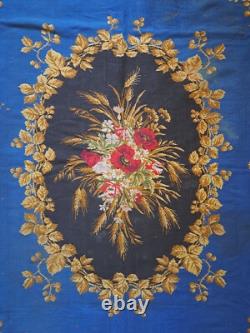 Tapisserie de table, Laine, Napoléon III, XIX°