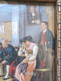 Technique Mixte Mariage Alsacien XIX Ème Siècle Napoléon III
