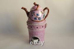 Tisanière porcelaine bambou XIXe siècle Napoléon III (71359)