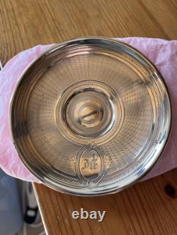 Trés Belle Tasse+ Sous Tasse à Café XIX Napoléon III Guilloché En Argent Massif