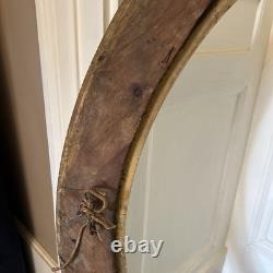Très Grand Cadre En Bois Doré XIXe s Napoléon III Encadrement Ovale Vintage Doré
