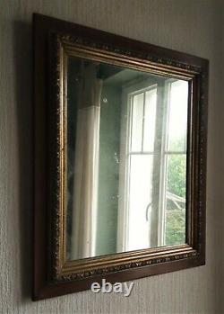 Très beau ancien miroir en bois et stucs dorés style Napoléon III XIXe siècle