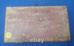 V70 Belle Boite Compas Acajou Laiton Napoléon III XIXe Complet Architecte