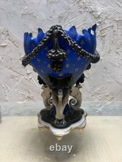 Vase Napoléon III XIXe Faïence Ancienne Porcelaine