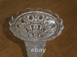 Vase Soliflore Tulipe XIX Napoléon III Bronze cristal Baccarat ou autres superbe