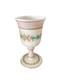 Verre Opaline Xixe Napol&eacute;on Iii D&eacute;cor Fleurs Peint Main & Or Sign&eacute; Mb Baccarat