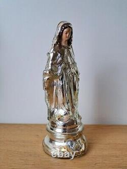 Vierge, Verre églomisé, XIX°