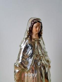 Vierge, Verre églomisé, XIX°