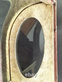 Vitrine/globe de mariée bombé en bois et métal doré ajouré / Napoléon III/XIXe