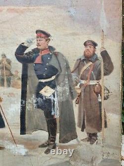 XIXe HST Guerre Franco-Allemande de 1870 Tableau Epoque Napoléon III